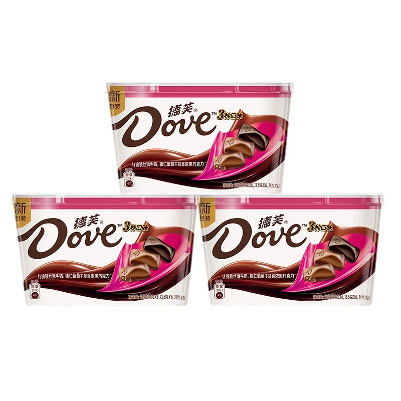 Подарочная коробка шоколада (Dove) ассорти — 224 г шелковистого молочного и наборы разных размеров