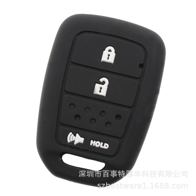 Для Honda CRV HR-V подходит Civic Accord 3 кнопки силиконовый чехол для ключа автомобиля
