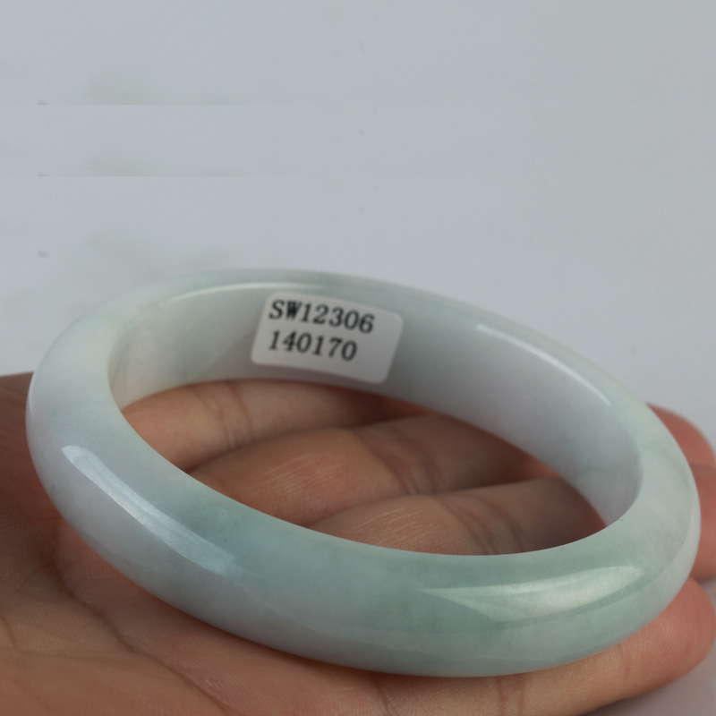 Yu Yun Jade A Goods Water Run Bracelet Myanmar Lao Keng Jade Jade 57 Circle Mouth Bracelet Mother Send Certificate