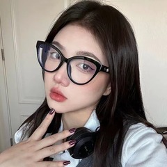 小香家复古豹纹色椭圆框眼镜架防蓝光圆脸显瘦素颜眼镜男女平光镜
