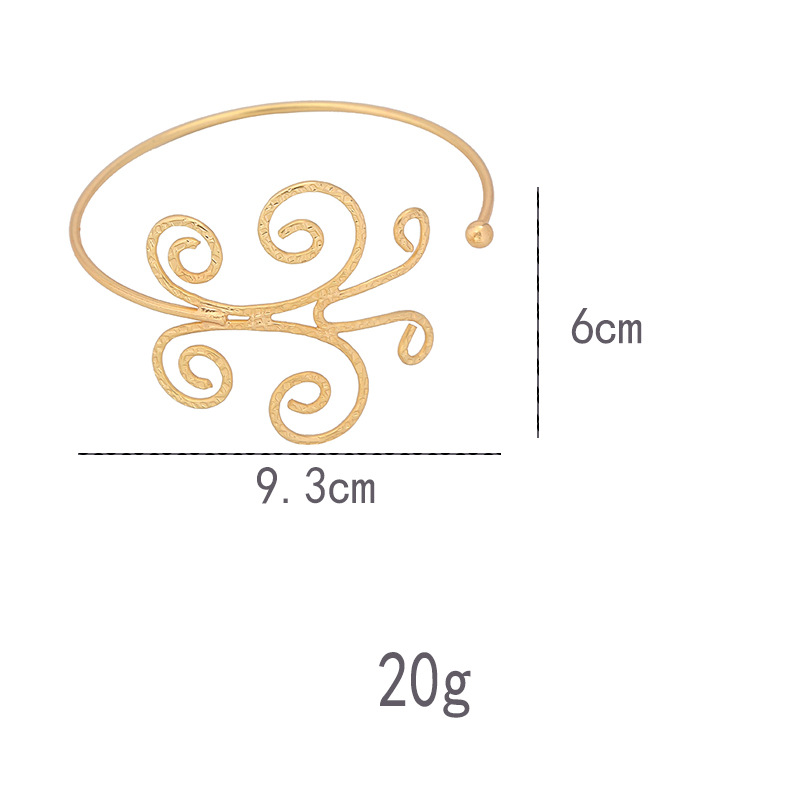 Fashion Bangle Pattern Hollow Armband Butterfly Geometry Flower Arm Braceletpicture2