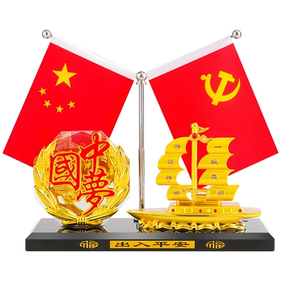 Car ornaments, sailing alloy boat car ornaments