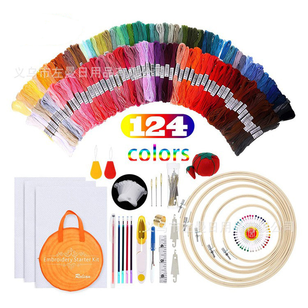 @Upgraded model + 124 color thread + bamboo embroidery hoop