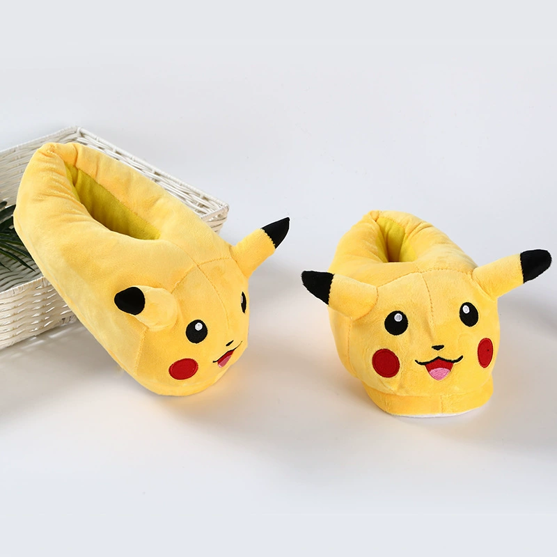 Заводская direct Pikachu новогодние хлопковые тапочки - милые домашние плюшевые тапочки, теплый осень/зима