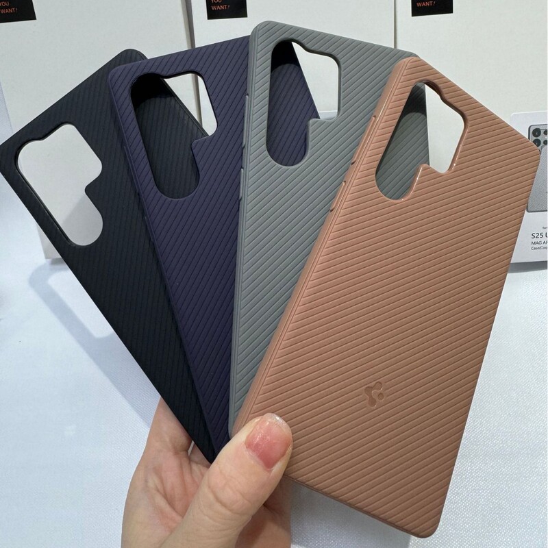 Spigen Is Suitable for Samsung S25+ Horse Leather Pattern Mobile Phone Case Ultra-Thin Samsung S25Ultra Anti-Fall Protection S25 Simple Spigen Is Suitable for Samsung S25+ Horse Leather Pattern Mobile Phone Case Ultra-Thin Samsung S25Ultra Anti-Fall Protection S25 Simple