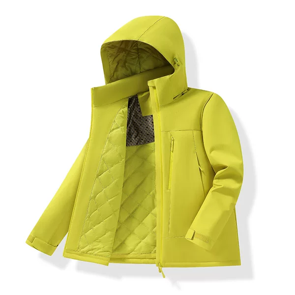 Autumn and winter outdoor padded jacket, thickened and fleece-lined for men and women, graphene thermal cotton coat, cotton parka