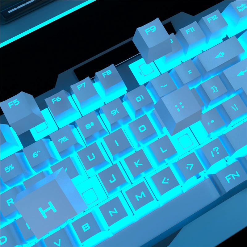 Реальная механическая впечатляющая клавиатурная мышиная рукав платформа USB с подсветкой символов