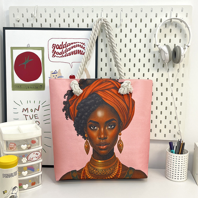 Bolsa de lona con diseño africano, estilo étnico y práctico image 8