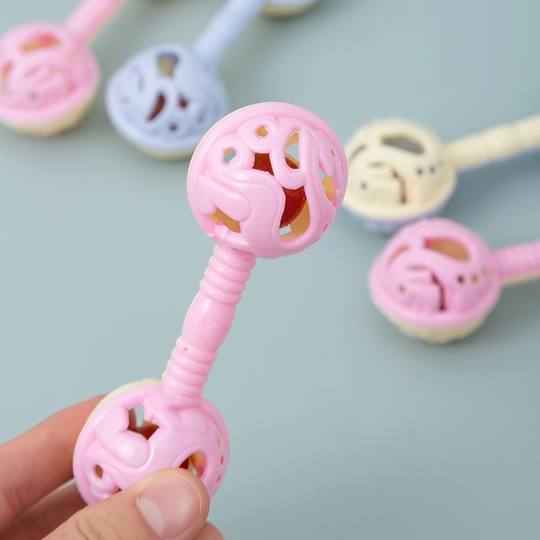 Toddler Double-headed Rattle Toy Baby Handheld Early Childhood Education Bell Toy Children's Intelligence Toy Gift Early Childhood Education Gift