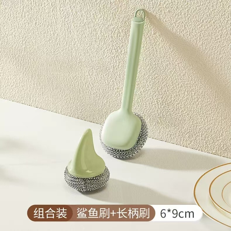 长柄清洁锅刷厨房专用洗锅刷子神器钢丝刷刷碗清洁油污洗锅刷批发|undefined