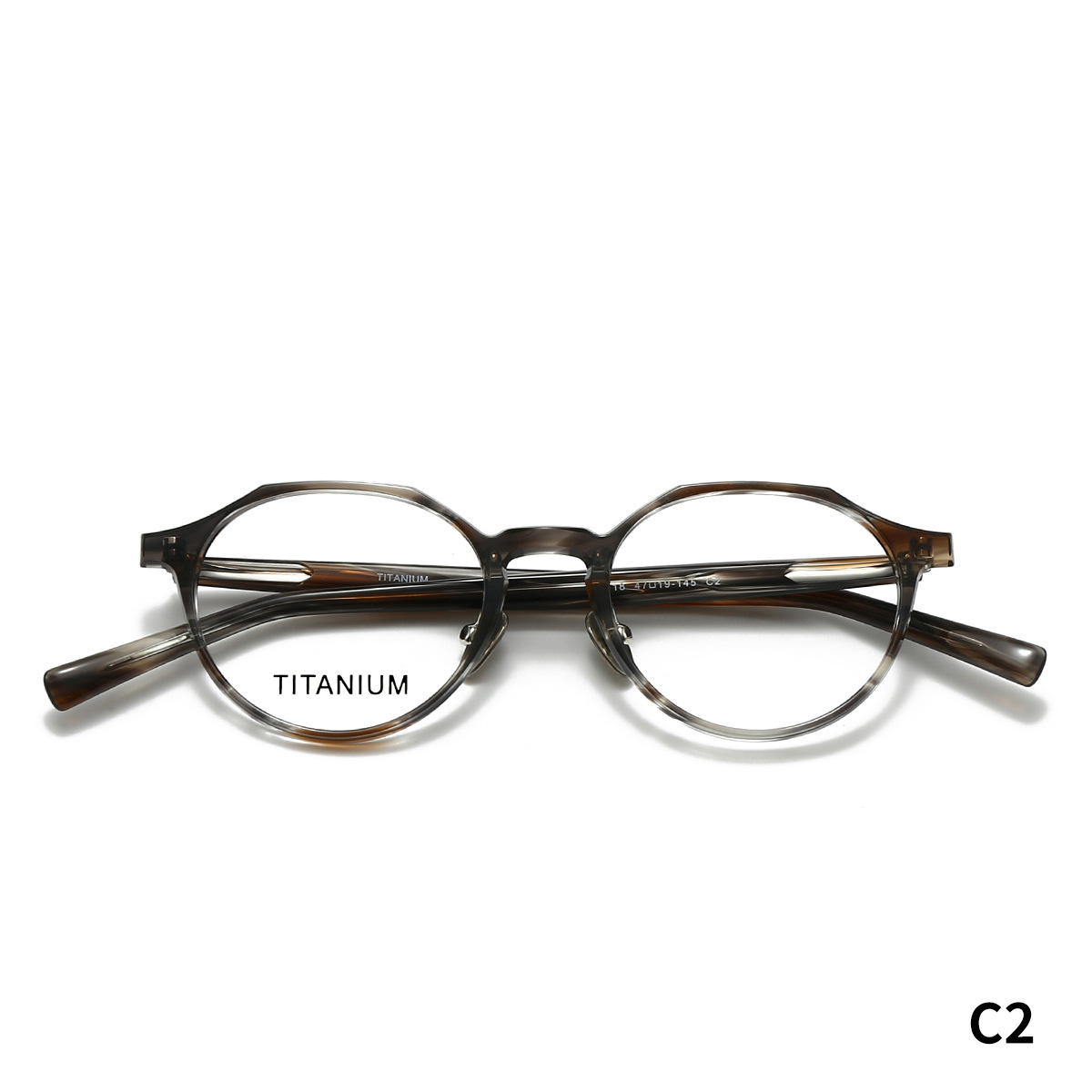 STUDIOMUKU gafas de madera fresca marco de placa no escoger la piel no escoger el uso simple marco de gafas de titanio puro