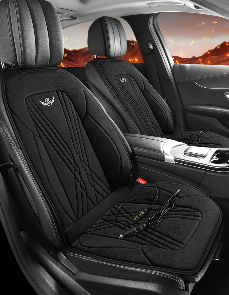 Car Heated Seat Cushion Winter Seat Cushion 12V24V Warm Car Electric Heating Pad Single Seat Double Seat Car Seat Cushion