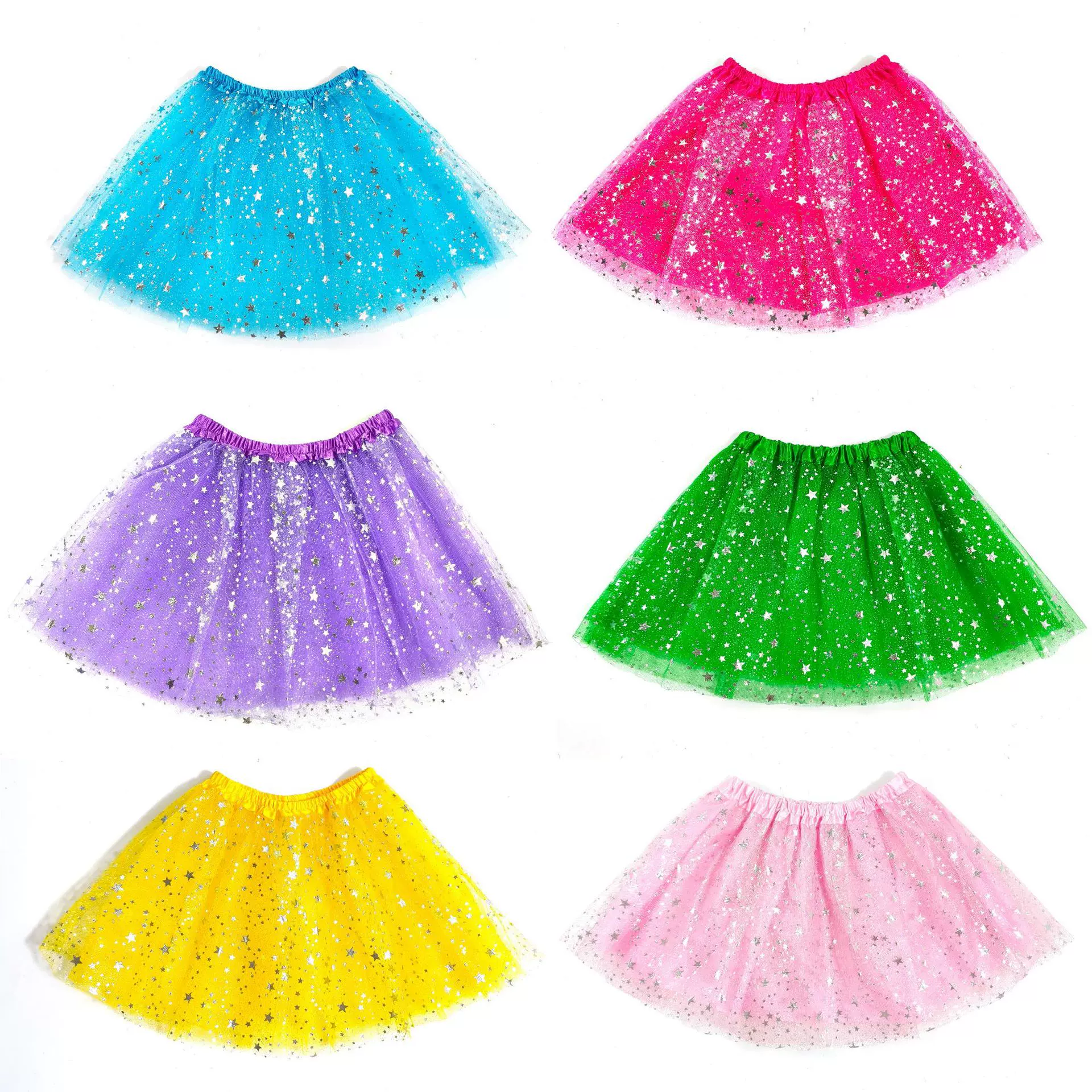 现货批发儿童蓬蓬裙tutu裙满天星网纱裙半身裙tutu网纱裙儿童裙
