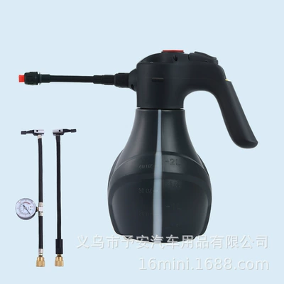 Car cleaning tools: High-Pressure Car Wash Gardening Watering - electric-black-air-pump-model-17-cylinders-2600mah