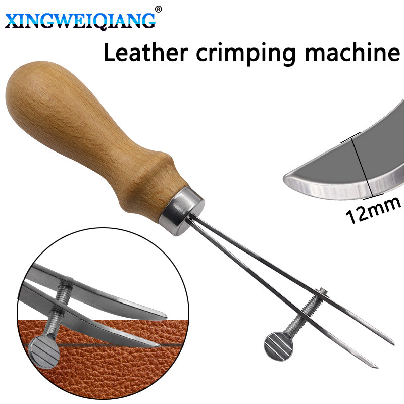 DIY手艺皮具植鞣皮革边线器 间距轮皮革压边器 等距划线皮革工具