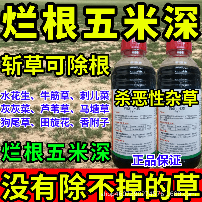 烂根五米深强力斩草除根杂草一扫光草铵膦敌草快草甘膦大全高农药