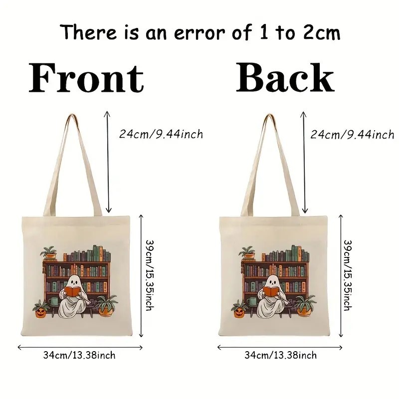 Transfronterizo temu bolsas de lona de impresión de Halloween bolsas de hombro bolsas plegables bolsas de mano bolsas de compras bolsas de comercio exterior