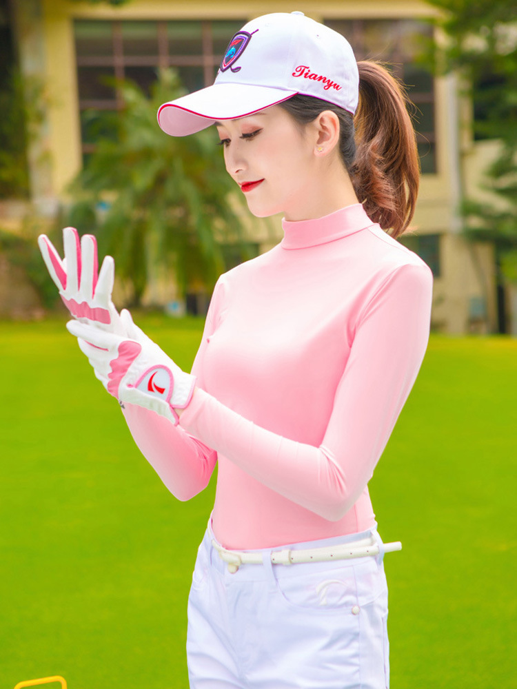 ゴルフ服夏の氷糸日焼け止め服女性の薄い通気性屋外紫外線防止運動長袖日焼け止め服