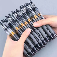 押して中性のペンの炭素のペンのサインペンの0.5水のペンの事務の芯を使って学生の文房具の試験でペンを書きます。