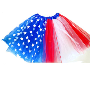 Toddlers adult ballet tutu skirts for women kids American Independence Day TuTu Skirt Children's Festival Performance  dress up Photography Puff Skirt