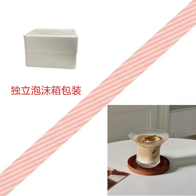 Taza de café americana transparente y delgada, taza de agua de vidrio invertido, taza de café latte, taza de jugo de alto valor de cara