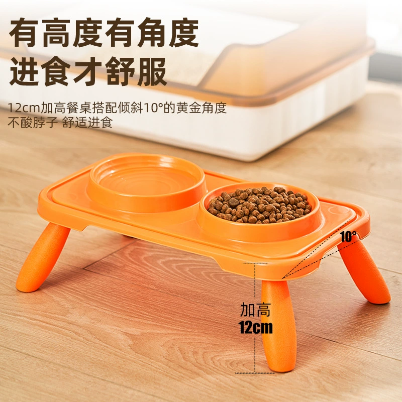 Трансграничная внешняя торговля домашними животными Двойная миска для кошек миска для кормления с высокими ногами