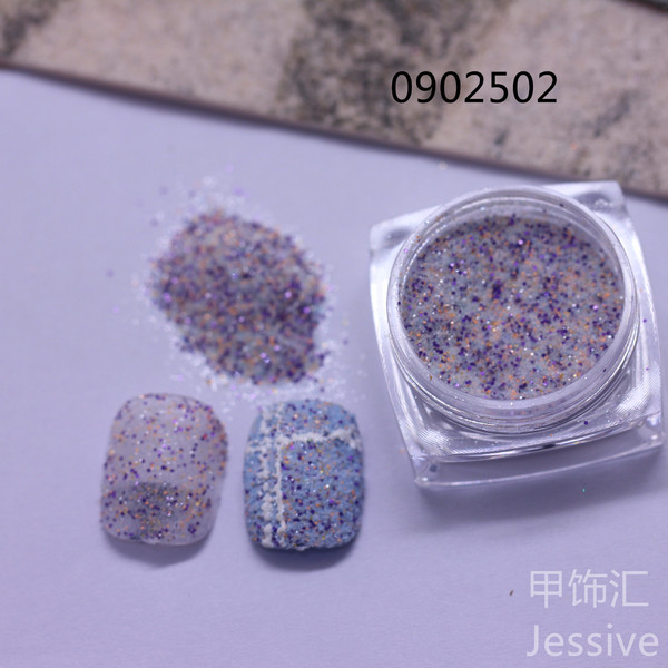 Knitted woolen nail sequins for manicure
