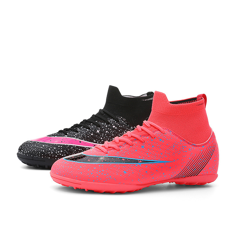 2022 nuevos zapatos de fútbol para hombres y mujeres, zapatos de fútbol de clavos largos, zapatos de fútbol de desgaste para adultos, fábrica de ventas directas