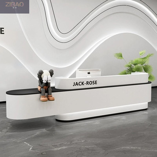 Simple modern cashier hospital clothing store bar high-end medical beauty hotel company front desk counter bar