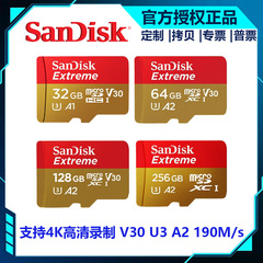卸売フラッシュTFメモリカードU3 V30 C10 4K A2ドローンスポーツカメラ256GB190MB/S
