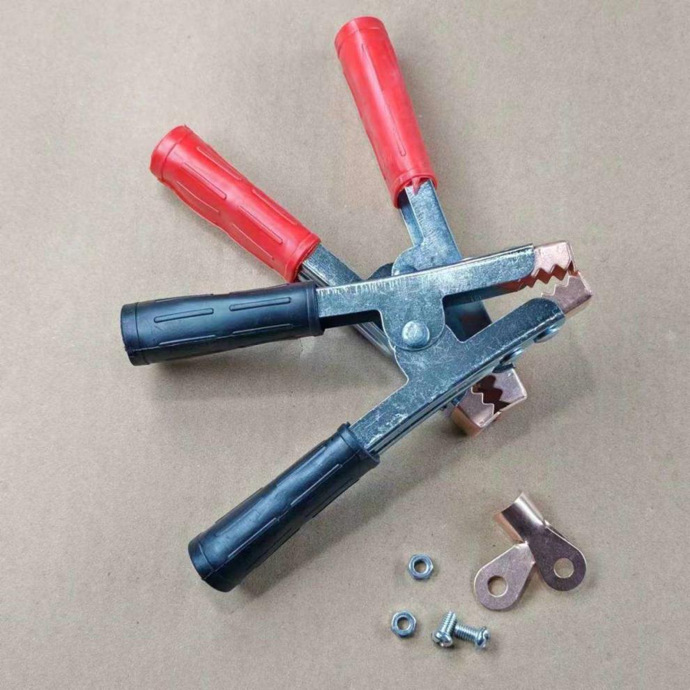 Battery Clamps with Thickened Copper Heads for Car Batteries, Jump-Starting Connection Cable Clamps, Charger Clips, Large and Small Alligator Clips
