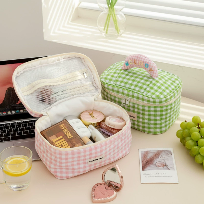 Брендовая вместительная косметичка, милая ручная высококачественная organizer bag, стиль высокого качества
