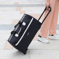 Large Capacity Travel Bag Waterproof Wheeled Suitcase Business Trip Airport Bag Lightweight Student Accommodation Luggage Bag Wheeled Storage Bag