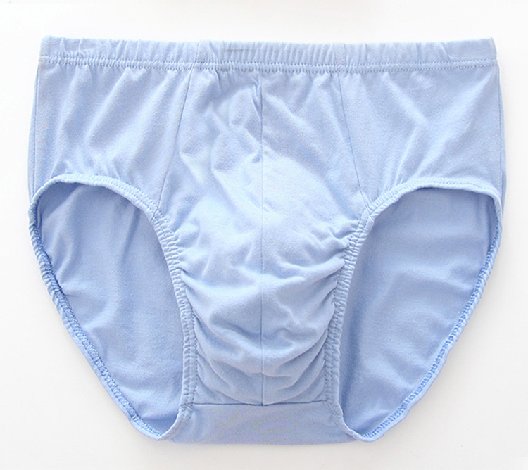 ハイウエストの三角パンツの中で高齢者の下着の男性は大きいサイズの下着のお父さんのおじいさんの純綿の太っているズボンのパンツをプラスします。