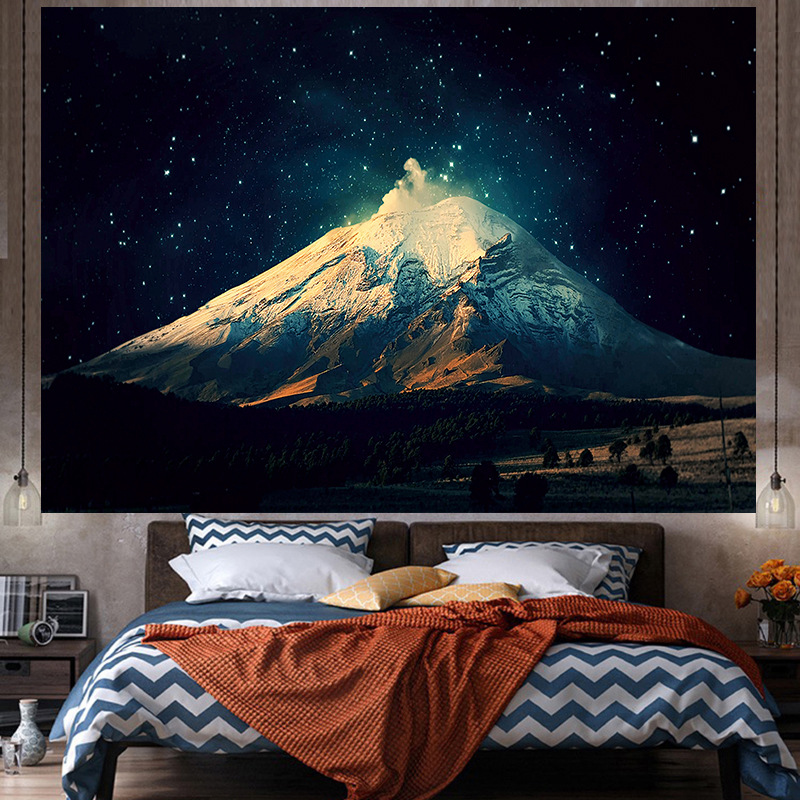 Tela de fondo ins estilo colgante papel pintado de tela dormitorio habitación renovación diseño noche lienzo cartel decorativo paño de pared