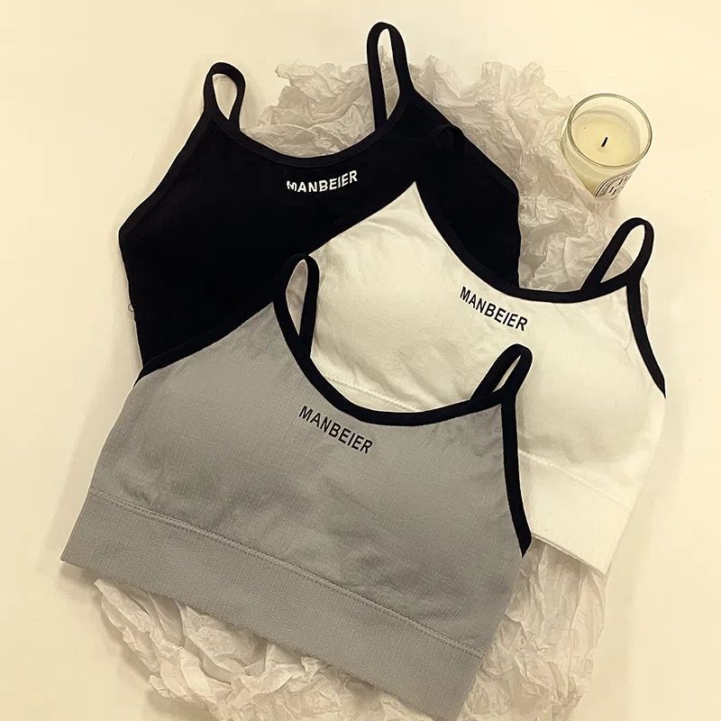 Girls' Underwear Female Development Period No Steel Ring Students High School Students Gather Camisole Vest Female Strapless Chest Wrapping