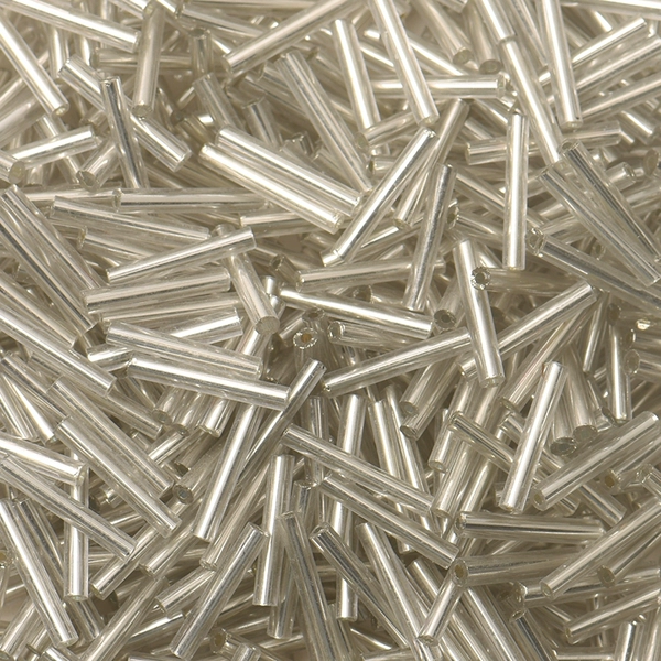 Λ￠▰℗◘┭♢☨ About 15MM tube beads 10 grams about 50 silver ☨❋❋