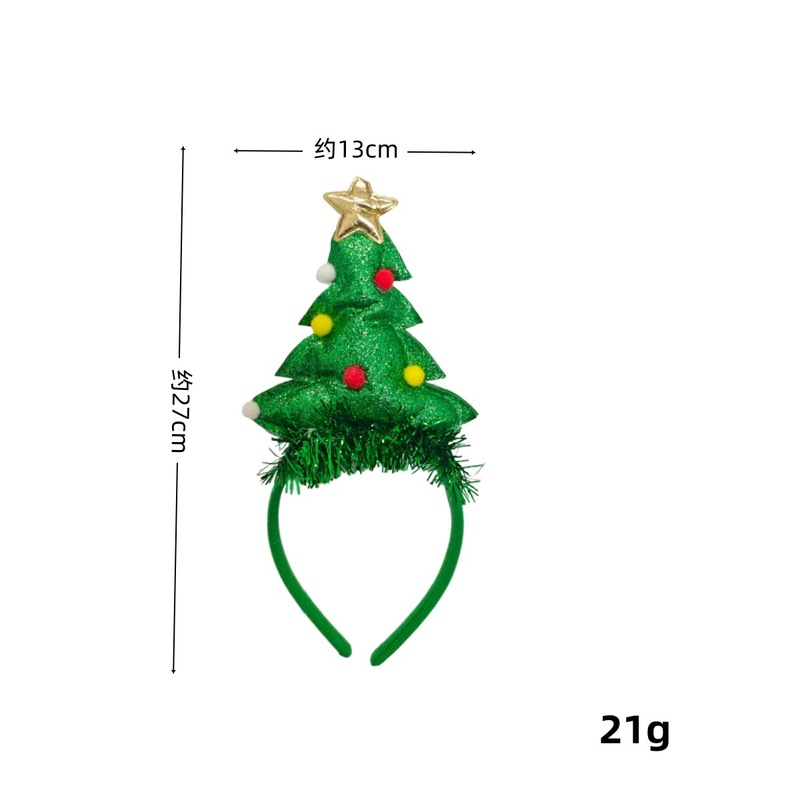 跨境款圣诞卡通弹簧发箍儿童可爱圣诞麋鹿头箍舞台表演装饰品头饰|undefined