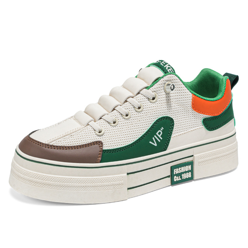 Zapatos de hombre 2025 nueva primavera transpirable zapatos casuales de zapatos planos para hombres para trabajar un zapato de deporte de moda