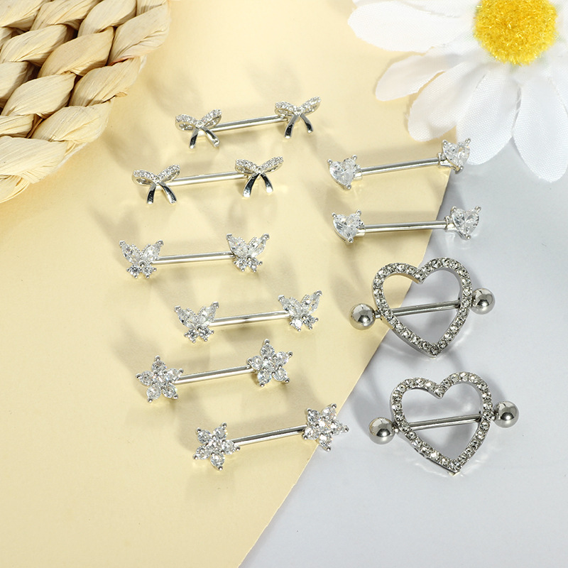 Labret piercing jewelry detail image