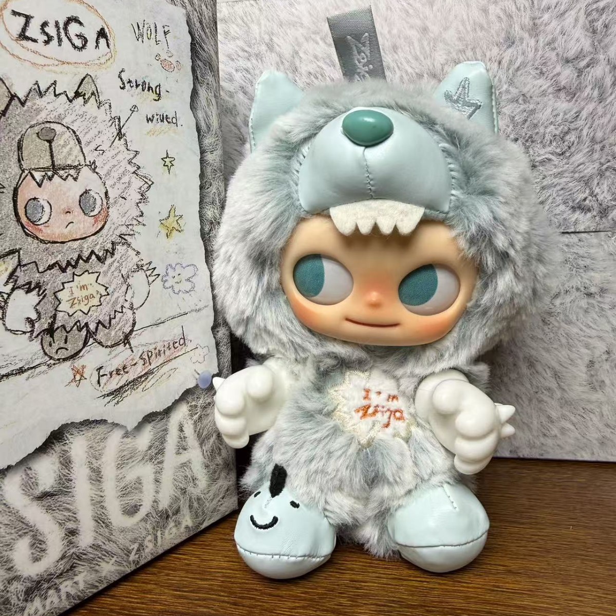 现货新品ppmt嘎子姐zisiga搪胶毛绒盲盒挂件玩偶礼物可爱潮玩挂件