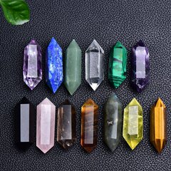 天然水晶柱双尖六角柱白水晶粉紫水晶原石磨き工芸品現物卸売り