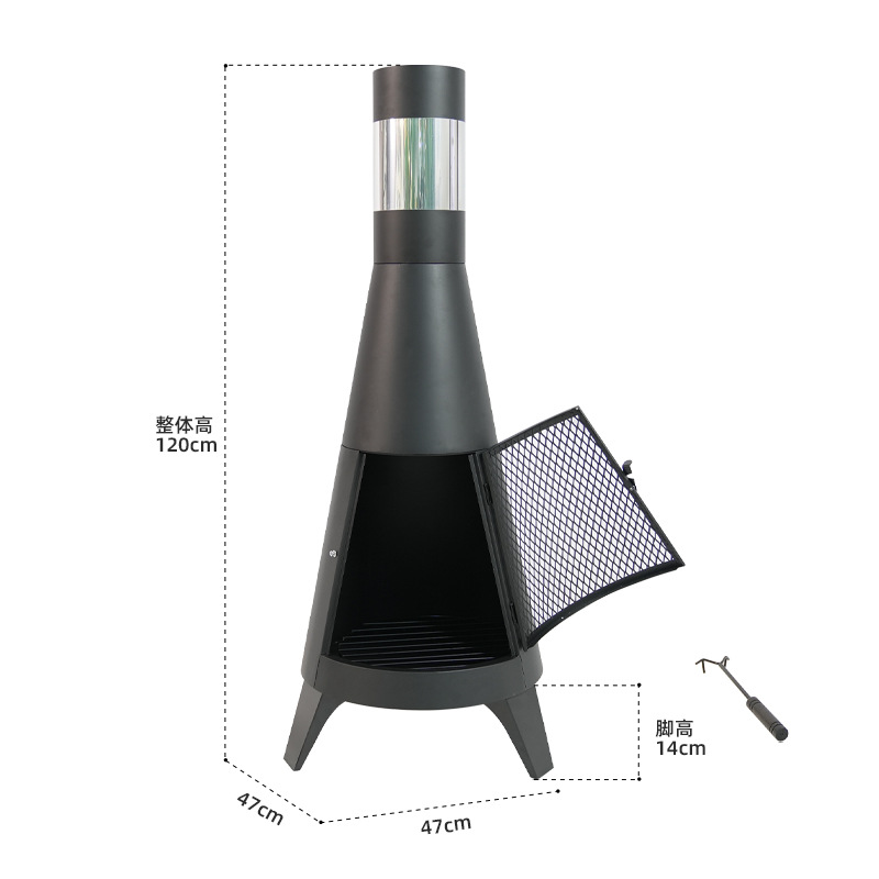 Estufas de calefacción al aire libre leña doméstica horno de carbón horno de alojamiento residencial hotel patio hoguera circular estufa
