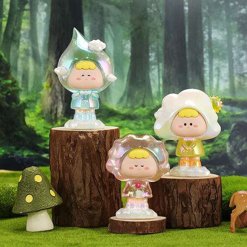 Weather Elf Blind Box Resin Crafts Ornaments Home Accessories Cartoon Electroplated Dolls Lucky Gifts