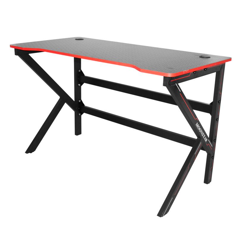 Hot Selling Gaming Table Computer Table Computer Black and Red Table Shaped Table Blue Metal Hot Selling Gaming Table Computer Table Computer Black and Red Table Shaped Table Blue Metal