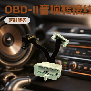 加工定制OBD - II汽车音响改装专用 Y 型转接线束汽车端子连接线