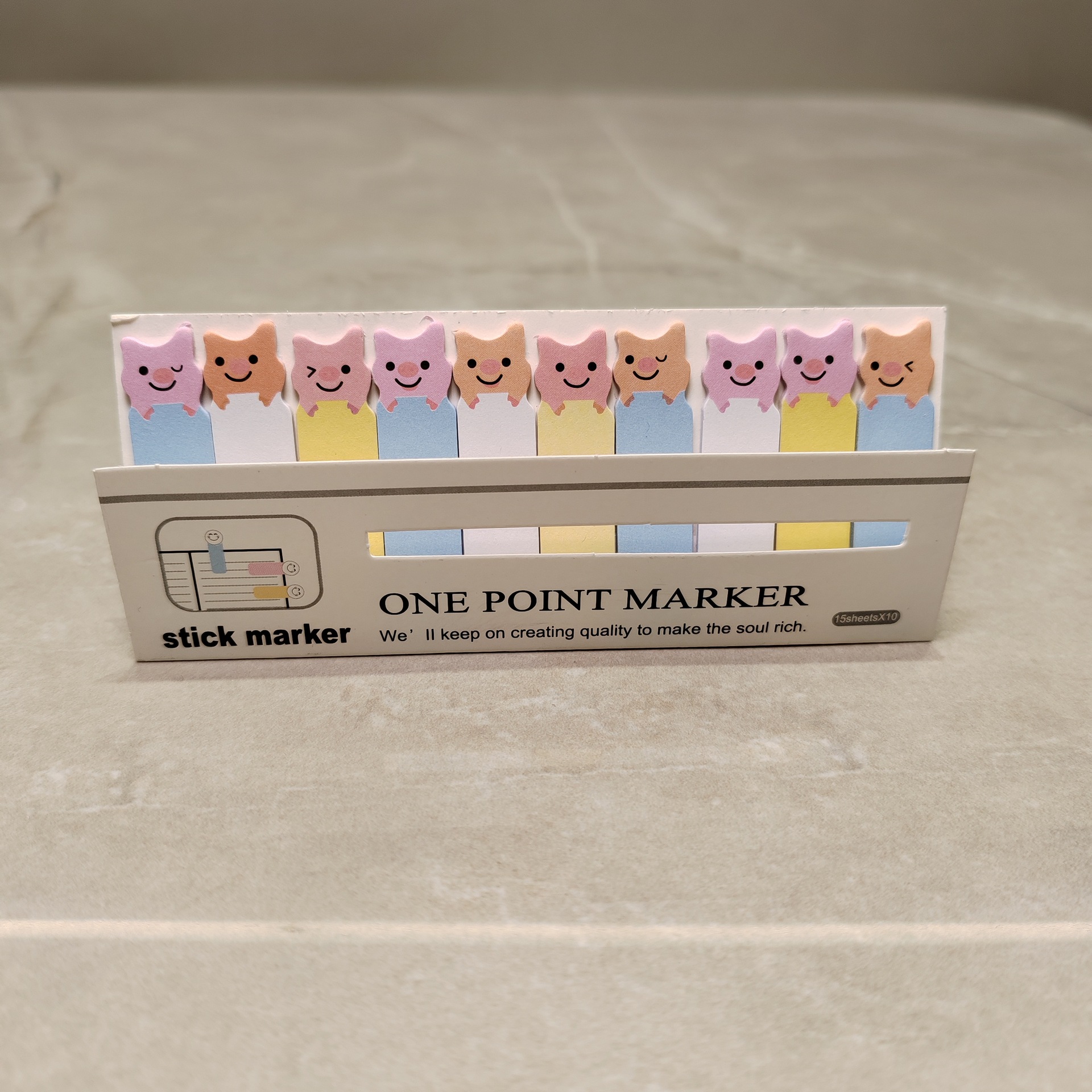 Asiento de fila mini flor gato nota adhesiva lindo gato negro de dibujos animados nota adhesiva creativa de forma especial tira de nota fresca Etiqueta de índice