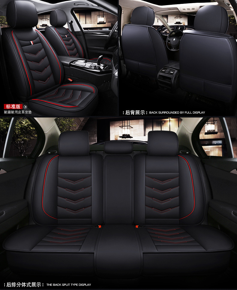 Cross-Border Foreign Trade Car Seat Cushions, All-Season Universal Full Leather Seat Covers, Winter Seat Covers, Universal for Five Seats, Wholesale