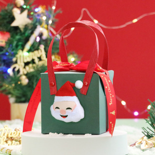 Creative Christmas Eve Apple box Christmas gift bag portable gift box Christmas fruit wrapping paper Christmas fruit box