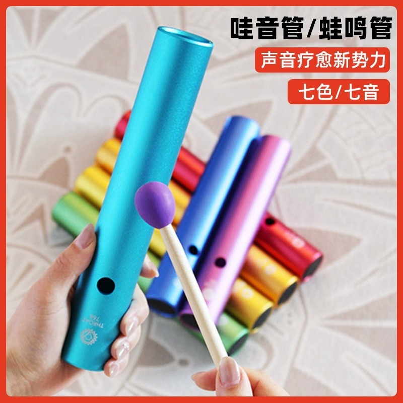 跨境蛙音管蛙蛙管音乐会伴奏早教音疗哇音管专业小众打击乐器